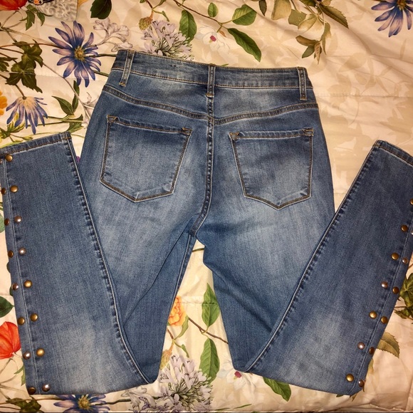 NWT Studded Fashion Nova Skinny Jeans - Picture 7 of 7